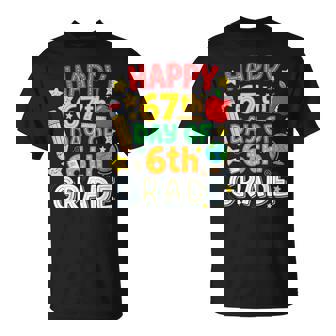 67th Day Of 6th Grade Teacher Student Six Seven Meme T-Shirt | Mazezy
