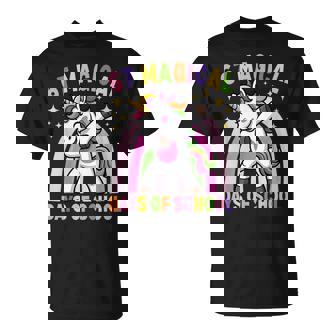 67th Day Of School Unicorn 67 Magical Days Teacher Girls T-Shirt | Mazezy