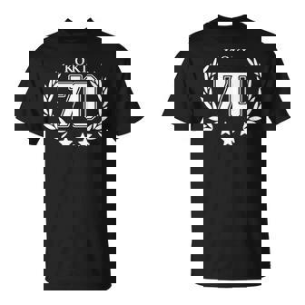 70 歳 古希 祝い 70歳 70才 お祝い 男性 女性 古希祝い ギフト 贈り物 父 母 こき 誕生日 紫 長袖tシャツ Tシャツ - Kawaiitshirt