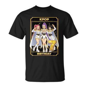 7Th Birthday K-Pop Star Korean Pop Music Lovers Girls Bday T-Shirt - Seseable