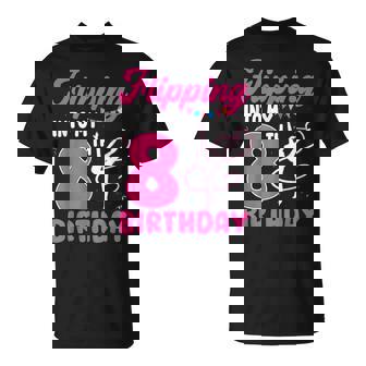 8 Year Old Girl Flipping Into My 8th Birthday Gymnastics T-Shirt | Mazezy