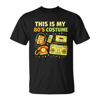 This Is My 80S Costume Rétro Humoristique Tech Années 80 T-Shirt - Cadeauxyz