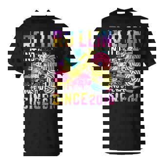 8th Birthday Girl Roller Skate 8 Years Old Roller Skate T-Shirt | Mazezy