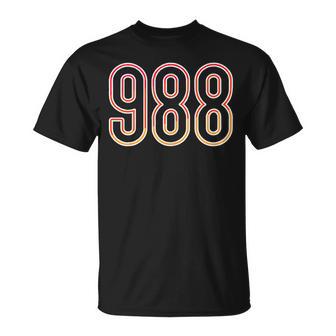 988 Tee Suicide Prevention Hotline Health Awareness Tank Top T-Shirt | Mazezy