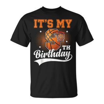 9Th Birthday For Boys Basketball Nine 9 Year Old T-Shirt - Monsterry
