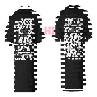 Abcのhiおかしいこんにちはアルファベット学生教師グリーティング Tシャツ - Kawaiitshirt