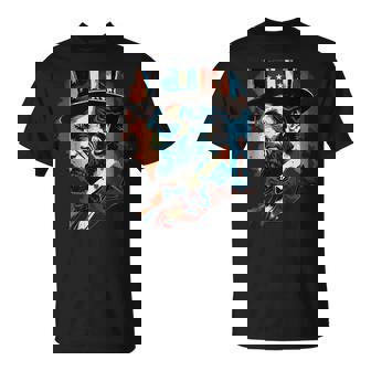 Abraham Lincoln 4 Juillet Drapeau Américain Homme Merica T-Shirt - Cadeauxyz