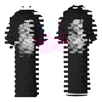 Adorable Koala Hugging Lotus Flower Dream T-Shirt - Monsterry