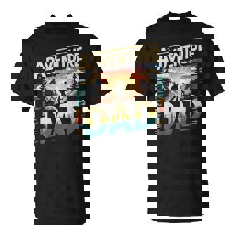 Adventure Dad Hiking Camping Mountain Landscape Outdoors T-Shirt | Mazezy