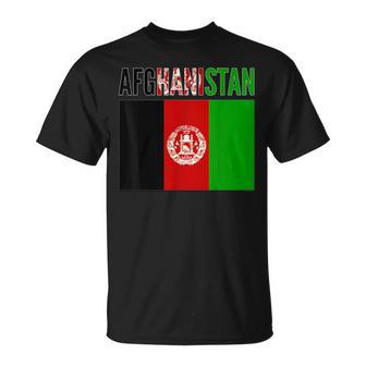 Afghan Afghanistan Country Flag T-Shirt | Mazezy