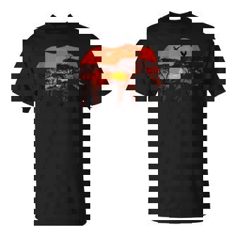 Africa Nature & Safari Savannah Landscape Elephant Tank Top T-Shirt | Mazezy