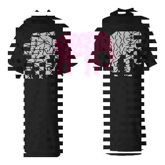 African Elephant Cute Safari Africa Mammal Zoo Pink T-Shirt | Mazezy