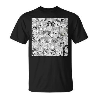 Ahegao オタクアニメ 垂れ下がるよだれアニメ Weeb Love Tシャツ - Kawaiitshirt