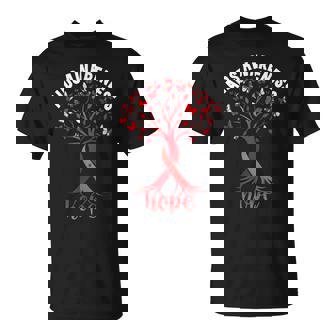 AIDSHIV Awareness World Aids Day Red Ribbon Hope Fight T-Shirt | Mazezy