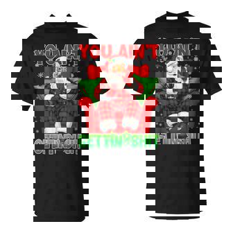 You Ain't Getting Santa Stupid Adult Dirty Christmas T-Shirt | Mazezy