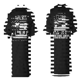 This Is My Air Force Retirement Uniform US Veteran USAF Tank Top T-Shirt | Mazezy