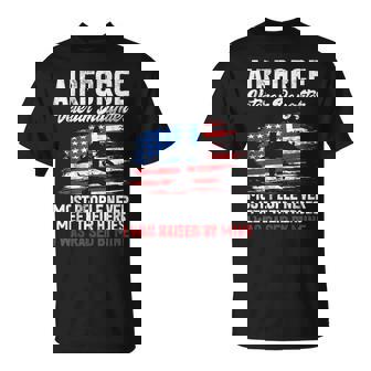 Airforce Veteran Daughter Memorial Day Granddaughter T-Shirt | Mazezy