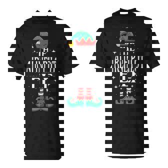 Airline Pilot Elf Job Title Christmas Matching Xmas T-Shirt | Mazezy