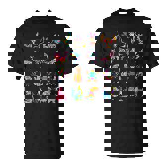 Alebrijes 動物 生き物 メキシコ 民芸品 ヒスパニック系遺産 長袖tシャツ Tシャツ - Kawaiitshirt