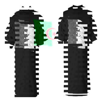 Algerian Flag National Pride Patriotic Souvenir T-Shirt | Mazezy