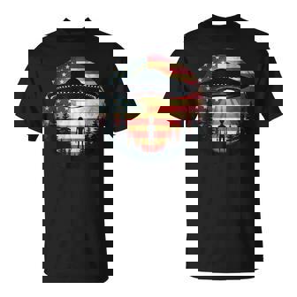 AlienExtraterrestrial Ufo American Fl Sci-Fi Patriotic T-Shirt | Mazezy