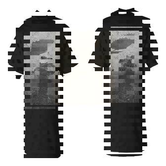 Alligator Selfie With Alien Ufo T-Shirt | Mazezy