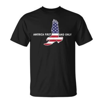 America First USA Flag Eagle AFAO American Patriot Pride Tank Top T-Shirt | Mazezy