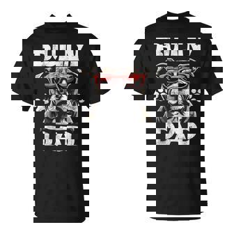 American Bully Dog Dad Vintage T-Shirt | Mazezy