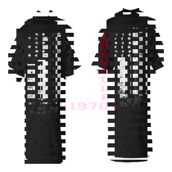 American Flag Jersey Style Chevelle 70 1970 Muscle Car T-Shirt | Mazezy