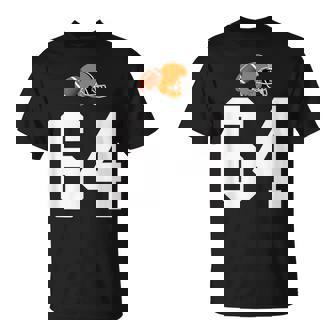 American Football Helmet Style Vintage Number 64 T-Shirt | Mazezy