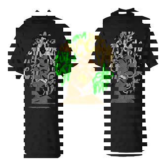 I Am My Ancestors Dreams Afro Black Queen Vintage Lime Green T-Shirt - Thegiftio