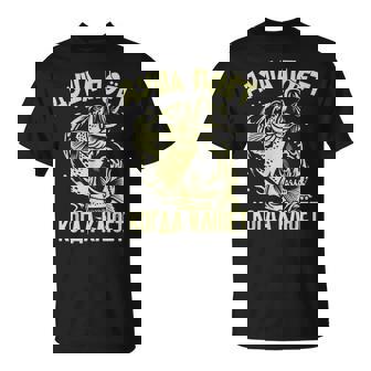 The Angler Soul Sings Saying In Russian Angling Fishing T-Shirt | Mazezy