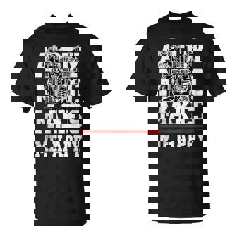 Angry Music Make Me Happy Heavy Metal Metalheads Tシャツ - Kawaiitshirt