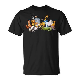 Animales Del Zoo Niños Niñas Zoo Camiseta unisex - Regaloses