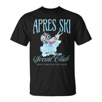 Apres Ski Social Club Drinking Party Winter Sport Top T-Shirt - Seseable