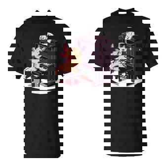 Aquatic Creature Playing Piano Kawaii Cute T-Shirt | Mazezy