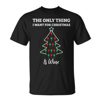 Árbol De Navidadino Bebida Día Festivo Temático Humor Cita Regalo Camiseta unisex - Regaloses