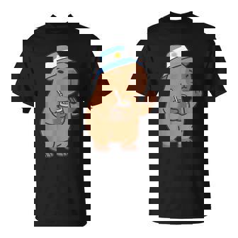 Argentinian Capybara Montoncito Yerba Mate Capibara T-Shirt | Mazezy