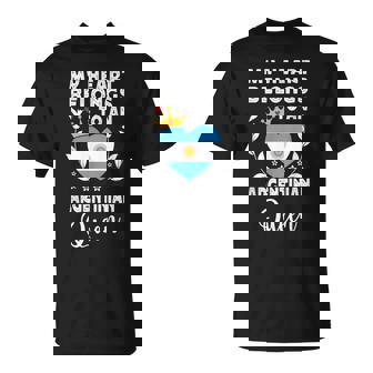 Argentinian Queen Argentinian Wife Girlfriend Argentina Flag T-Shirt | Mazezy