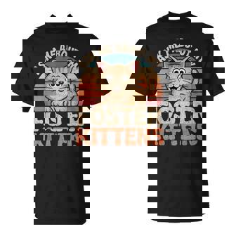 Ask Me About My Foster Kittens Retro Cat Lover Foster Parent T-Shirt | Seseable CA