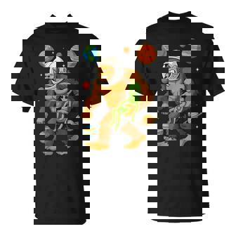 Astronaut Bigfoot Alien Space UFO Space Tee T-Shirt | Mazezy