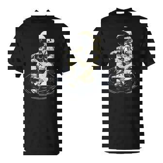 Astronaut Record Music Vinyl Tank Top T-Shirt | Mazezy