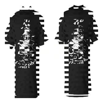 Ate Left No Crumbs Santa Christmas Meme T-Shirt - Monsterry