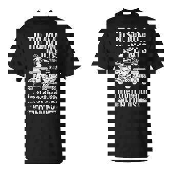 ATV Four Wheeler Mom Plays In Dirt With Her Kids Fun Tank Top T-Shirt | Mazezy