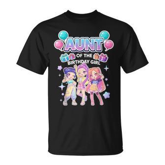 Aunt Of The Birthday Girl Cute Chibi Korean Pop T-Shirt - Thegiftio UK