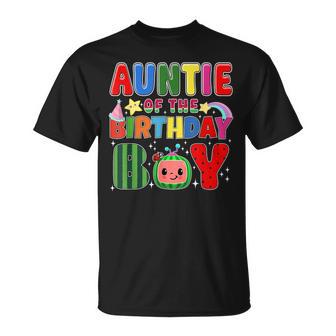 Auntie Of The Birthday Boy Melon Family Matching T-Shirt | Seseable UK