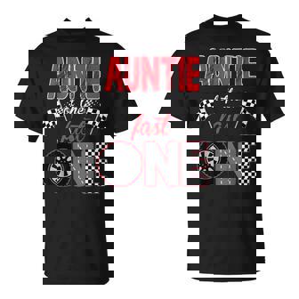 Auntie Of The Fast One Birthday 1St Race Car Family T-Shirt - Thegiftio