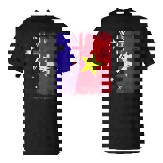 Australia Vietnam Half Flag Australian Vietnamese History T-Shirt | Mazezy