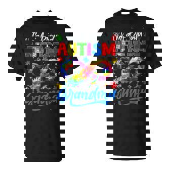 Autism Awareness Proud Grandma Butterflies Family Matching T-Shirt | Seseable UK