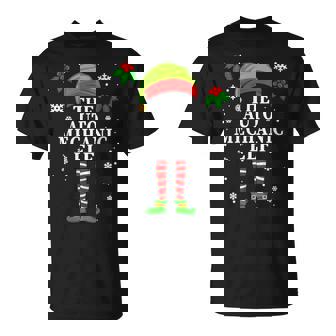 The Auto Mechanic Elf Christmas Matching T-Shirt | Mazezy